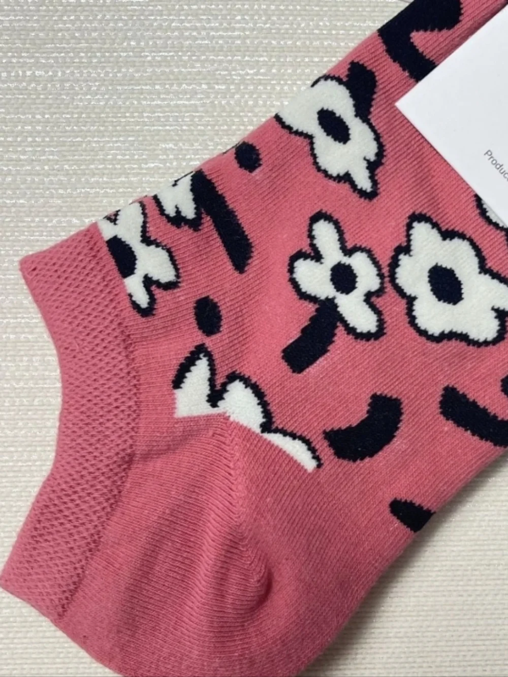 Happy Socks Pink Floral Low-Cut Liner Socks